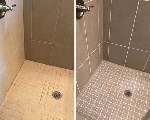 Shower Restored by Our Tile and Grout Cleaners in Alamance, NC