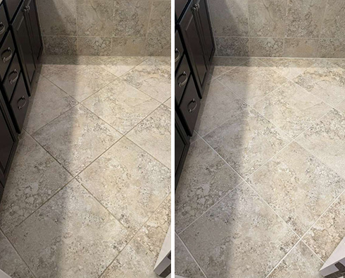 Surface Restored by Our Tile and Grout Cleaners in Durham, NC 