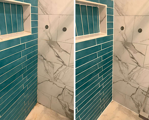 Shower Restored by Our Tile and Grout Cleaners in Durham, NC 