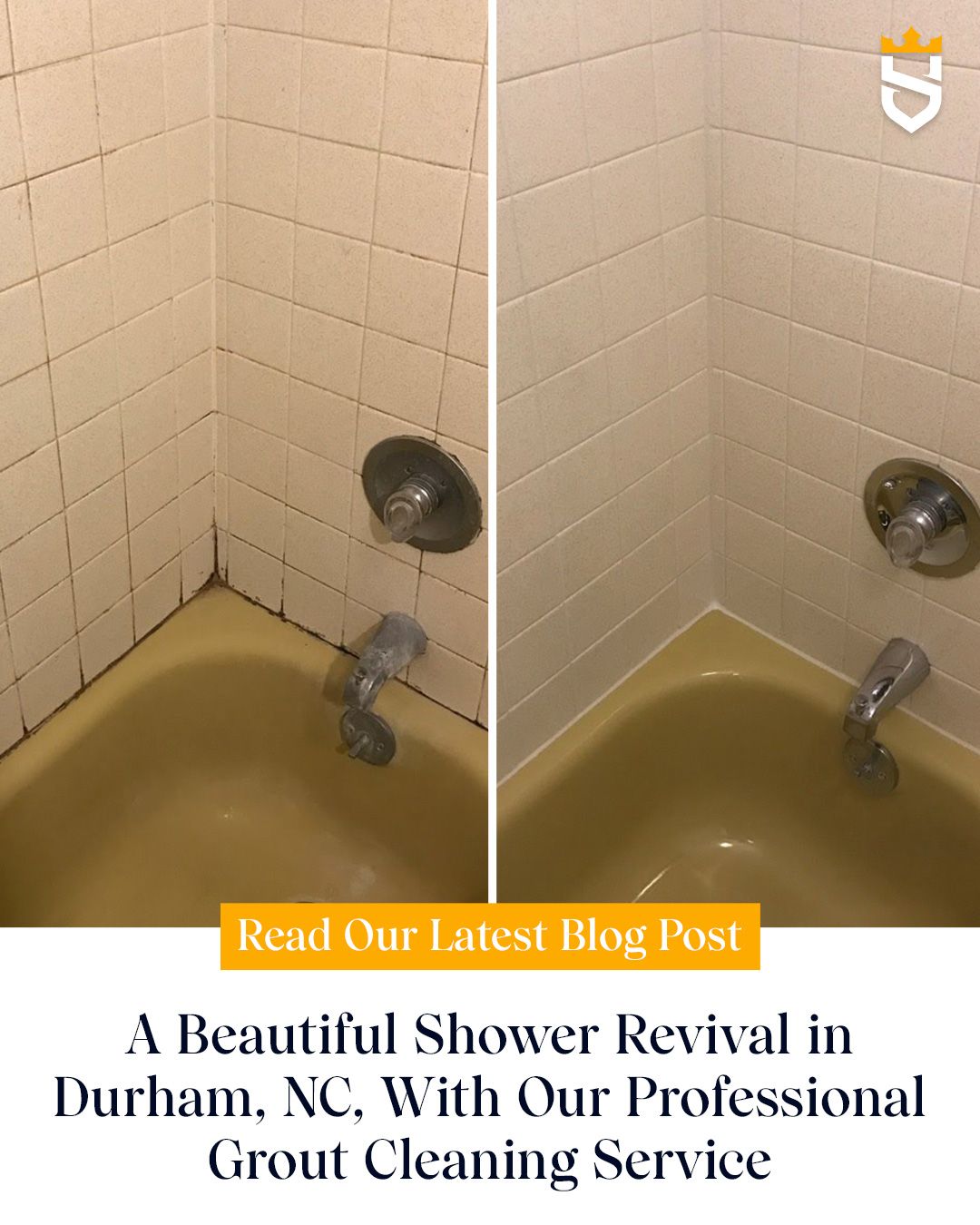 A Beautiful Shower Revival in Durham, NC, With Our Professional Grout Cleaning Service