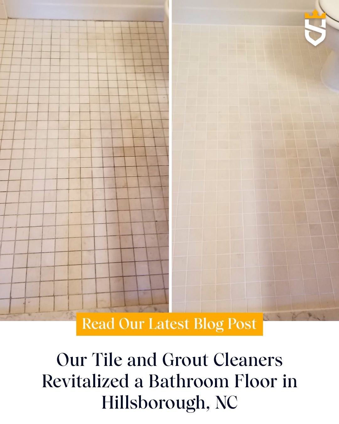Our Tile and Grout Cleaners Revitalized a Bathroom Floor in Hillsborough, NC