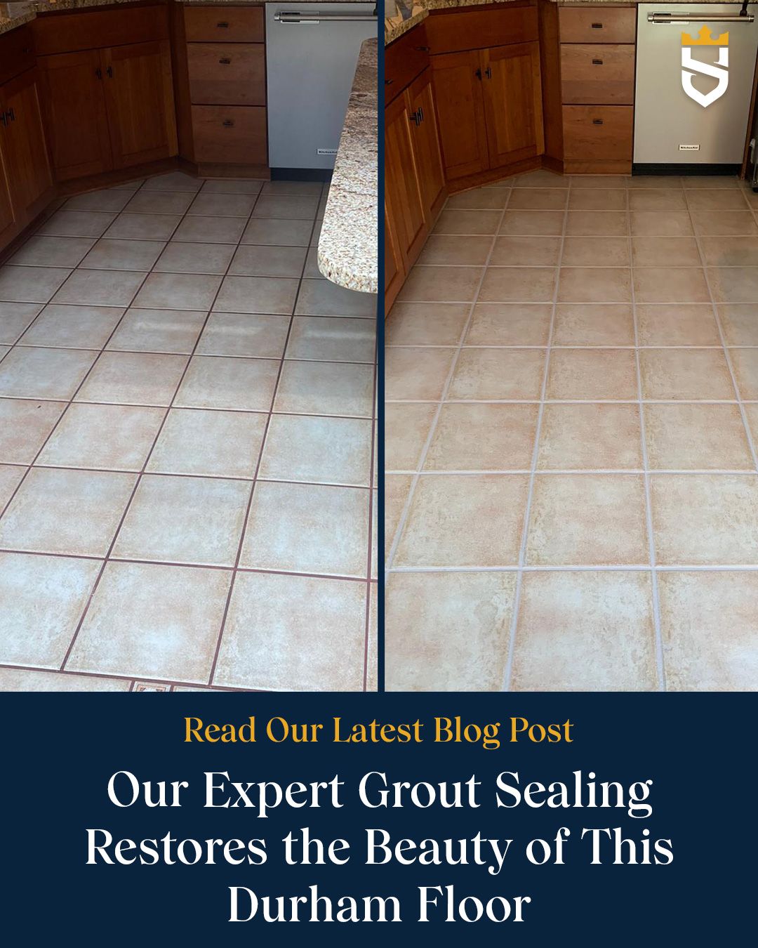 Our Expert Grout Sealing Restores the Beauty of This Durham Floor