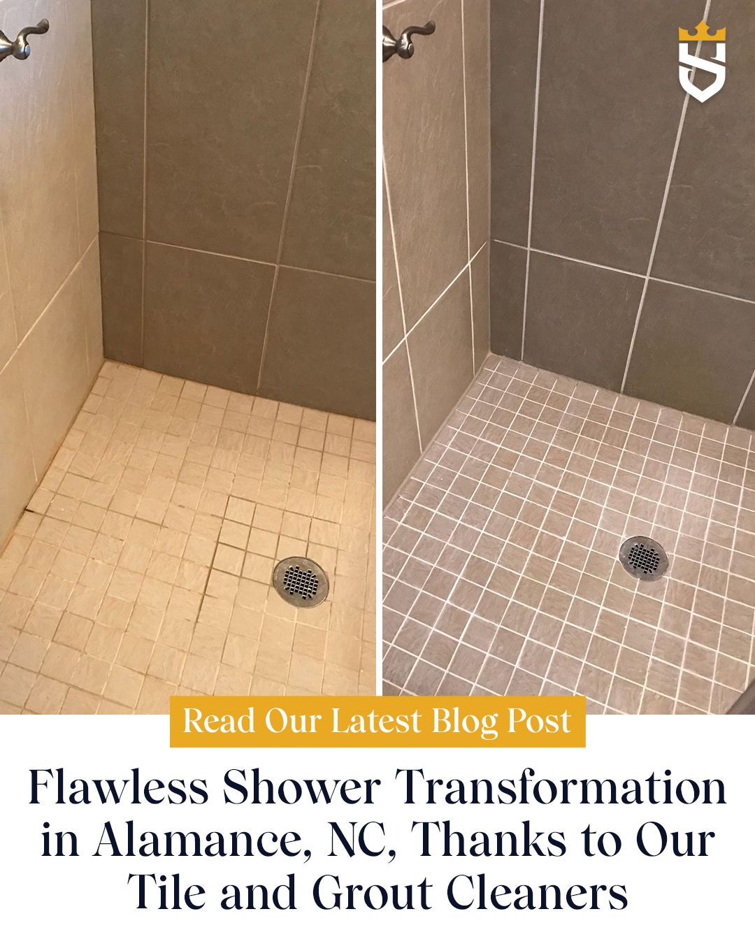 Flawless Shower Transformation in Alamance, NC, Thanks to Our Tile and Grout Cleaners